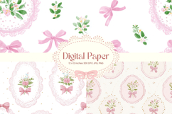 Flower Pattern Background Wallpaper Digital Paper Wrap_33 Product Image 1