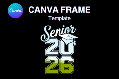 Senior 2026 Canva Frame Varsity Sport Graduation Add Photo35 Product Image 1