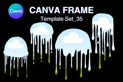 Drip Canva Frame Water Drop Dripping Borders add Photo 35 Product Image 1