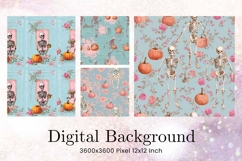 Halloween Pattern Background Scare Horror Ghost Wallpaper_35 Product Image 1