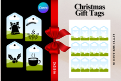 Christmas Gift Tags Canva Frame DIY Labels Editable Bag Tag Product Image 1