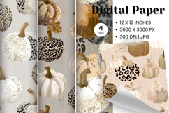 Pumpkin Pattern Background Fall Autumn Wallpaper_36 Product Image 1