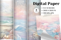 Ocean Waves Background Sea Water Deep Blue Ocean Surfing_36 Product Image 1