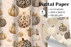 Pumpkin Pattern Background Fall Autumn Wallpaper_37 Product Image 1