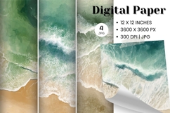 Ocean Waves Background Sea Water Deep Blue Ocean Surfing_37 Product Image 1