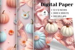 Pumpkin Pattern Background Fall Autumn Wallpaper_38 Product Image 1