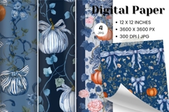 Pumpkin Pattern Background Fall Autumn Wallpaper_39 Product Image 1