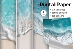 Ocean Waves Background Sea Water Deep Blue Ocean Surfing_41 Product Image 1