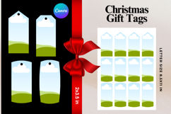Christmas Gift Tags Canva Frame DIY Labels Editable Bag Tag Product Image 1