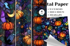 Halloween Pattern Background Scare Horror Ghost Wallpaper_4 Product Image 1