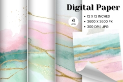 Green Emerald Agate Marble Texture Background Wallpaper_4 Product Image 1