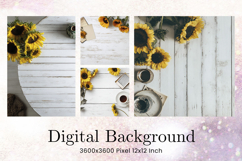 Wooden Floral Background Wood Flower Vintage Wallpaper_4 Product Image 1