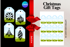 Christmas Gift Tags Canva Frame DIY Labels Editable Bag Tag Product Image 1