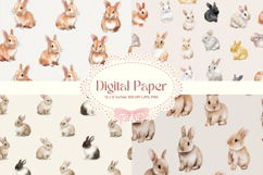 Easter Bunny Background Backdrop Rabbit Wallpaper Wall Art40 Product Image 1