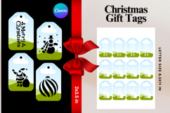 Christmas Gift Tags Canva Frame DIY Labels Editable Bag Tag Product Image 1