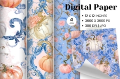 Pumpkin Pattern Background Fall Autumn Wallpaper_41 Product Image 1