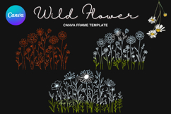 Wild Flower Canva Frame Bouquet Flower Add Photo_42 Product Image 1