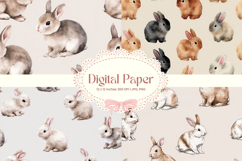 Easter Bunny Background Backdrop Rabbit Wallpaper Wall Art12 Product Image 1