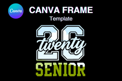 Senior 2026 Canva Frame Varsity Sport Graduation Add Photo43 Product Image 1