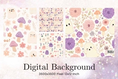 Halloween Pattern Background Scare Horror Ghost Wallpaper_44 Product Image 1