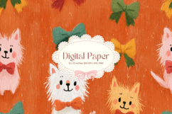 Cat Background Animal Flower Kitten Wallpaper Wall Art Product Image 1