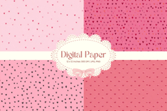 Heart Pattern Valentines Background Wallpaper Digital Paper Product Image 1