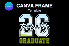 Senior 2026 Canva Frame Varsity Sport Graduation Add Photo46 Product Image 1
