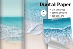 Ocean Waves Background Sea Water Deep Blue Ocean Surfing_46 Product Image 1
