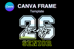 Senior 2026 Canva Frame Varsity Sport Graduation Add Photo47 Product Image 1