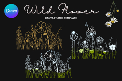 Wild Flower Canva Frame Bouquet Flower Add Photo_48 Product Image 1