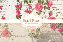 Flower Pattern Background Wallpaper Digital Paper Wrap_48 Product Image 1