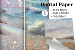 Ocean Waves Background Sea Water Deep Blue Ocean Surfing_48 Product Image 1