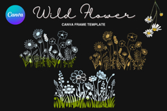 Wild Flower Canva Frame Bouquet Flower Add Photo_49 Product Image 1