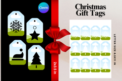 Christmas Gift Tags Canva Frame DIY Labels Editable Bag Tag Product Image 1