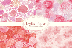 Flower Pattern Background Wallpaper Digital Paper Wrap_49 Product Image 1