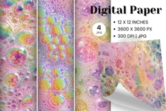 Rainbow Bubble Background Wallpaper Digital Paper_5 Product Image 1