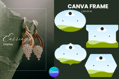 Earrings Display CANVA FRAME Card Template Jewelry Holder_5 Product Image 1
