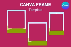 Grunge Canva Frame Distressed Square Rectangle Photo Frame_5 Product Image 1