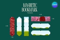 Magnetic Bookmark Canva Frame Template Editable Photo_5 Product Image 1