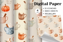 Pumpkin Pattern Background Fall Autumn Wallpaper_5 Product Image 1