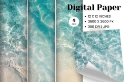 Ocean Waves Background Sea Water Deep Blue Ocean Surfing_5 Product Image 1