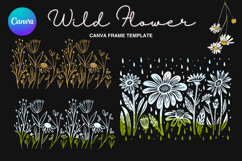 Wild Flower Canva Frame Bouquet Flower Add Photo_50 Product Image 1