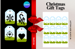 Christmas Gift Tags Canva Frame DIY Labels Editable Bag Tag Product Image 1
