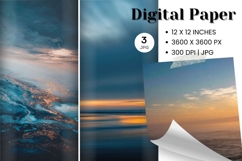 Ocean Waves Background Sea Water Deep Blue Ocean Surfing_50 Product Image 1