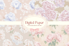 Flower Pattern Background Wallpaper Digital Paper Wrap_51 Product Image 1