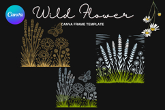 Wild Flower Canva Frame Bouquet Flower Add Photo_53 Product Image 1