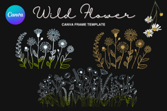 Wild Flower Canva Frame Bouquet Flower Add Photo_55 Product Image 1