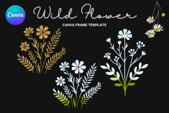 Wild Flower Canva Frame Bouquet Flower Add Photo_56 Product Image 1
