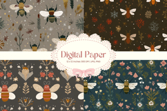 Flower Pattern Background Wallpaper Digital Paper_56 Product Image 1