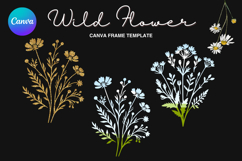 Wild Flower Canva Frame Bouquet Flower Add Photo_58 Product Image 1